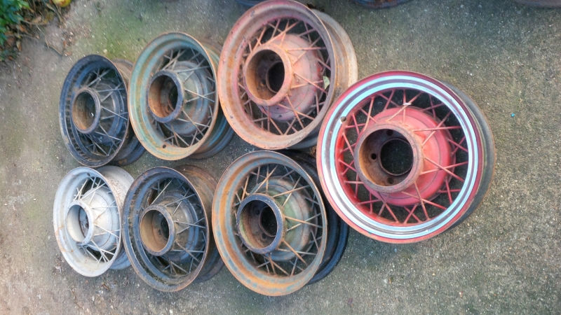 1935 Ford 16 wire wheels #2